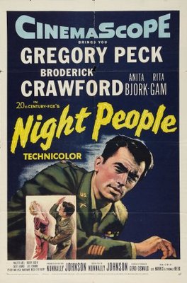 Night People movie poster (1954) poster with hanger