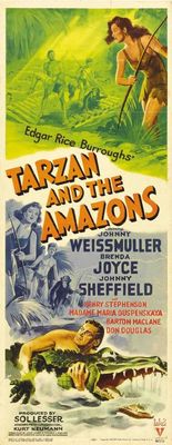 Tarzan and the Amazons movie poster (1945) sweatshirt