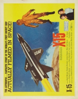 X-15 movie poster (1961) metal framed poster