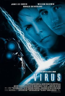 Virus movie poster (1999) wooden framed poster