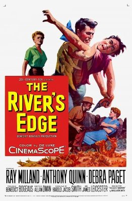 The River's Edge movie poster (1957) wood print