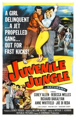 Juvenile Jungle movie poster (1958) poster with hanger