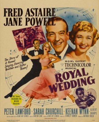 Royal Wedding movie poster (1951) metal framed poster