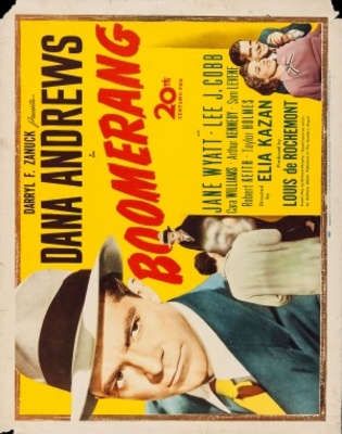 Boomerang! movie poster (1947) wood print
