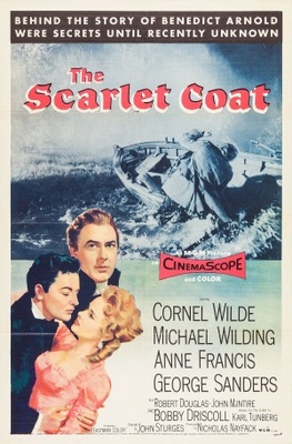 The Scarlet Coat movie poster (1955) canvas poster