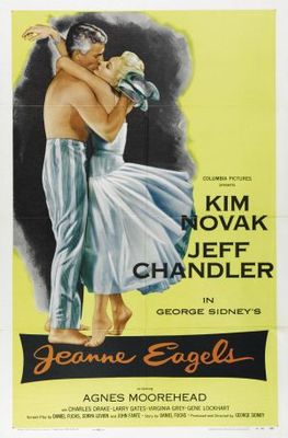 Jeanne Eagels movie poster (1957) pillow