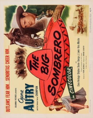 The Big Sombrero movie poster (1949) wooden framed poster
