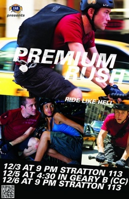 Premium Rush movie poster (2012) wood print