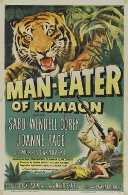 Man-Eater of Kumaon movie poster (1948) wood print