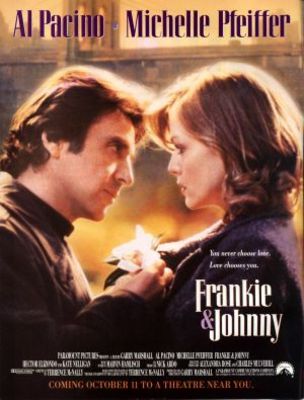 Frankie and Johnny movie poster (1991) poster with hanger