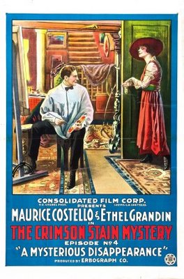 The Crimson Stain Mystery movie poster (1916) metal framed poster