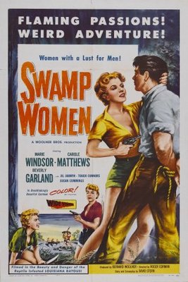 Swamp Women movie poster (1955) metal framed poster