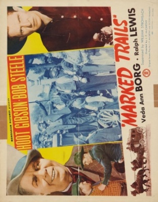 Marked Trails movie poster (1944) wood print