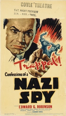 Confessions of a Nazi Spy movie poster (1939) tote bag