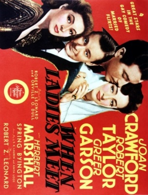 When Ladies Meet movie poster (1941) canvas poster