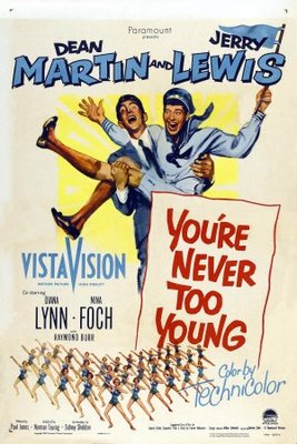You're Never Too Young movie poster (1955) wood print