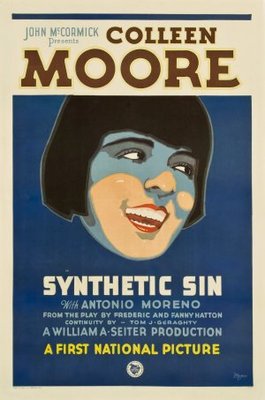 Synthetic Sin movie poster (1929) metal framed poster