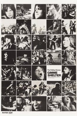 Gimme Shelter movie poster (1970) wood print