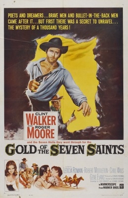 Gold of the Seven Saints movie poster (1961) metal framed poster