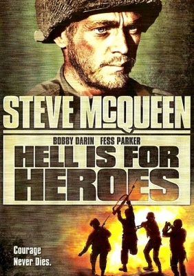 Hell Is for Heroes movie poster (1962) poster with hanger