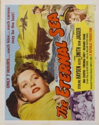 The Eternal Sea movie poster (1955) wood print