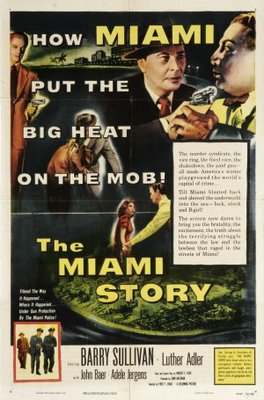 The Miami Story movie poster (1954) wood print