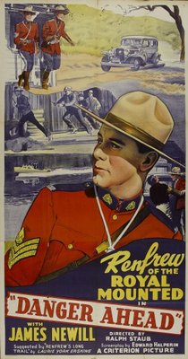Danger Ahead movie poster (1940) metal framed poster