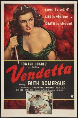 Vendetta movie poster (1950) canvas poster