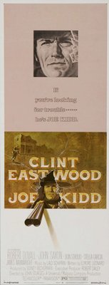 Joe Kidd movie poster (1972) wooden framed poster