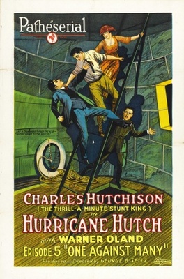 Hurricane Hutch movie poster (1921) metal framed poster