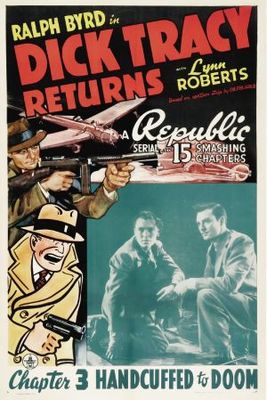 Dick Tracy Returns movie poster (1938) canvas poster