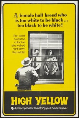 High Yellow movie poster (1965) canvas poster