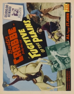 Fugitive of the Plains movie poster (1943) wood print