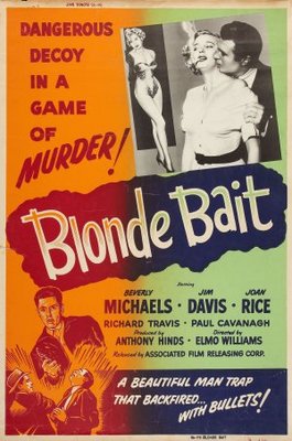 Blonde Bait movie poster (1956) wood print