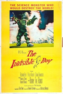 The Invisible Boy movie poster (1957) pillow