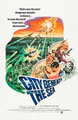 City Beneath the Sea movie poster (1971) wood print