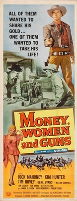 Money, Women and Guns movie poster (1959) wood print