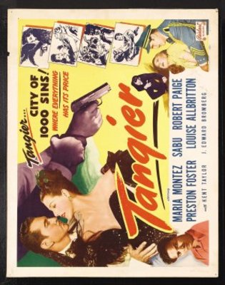Tangier movie poster (1946) wood print