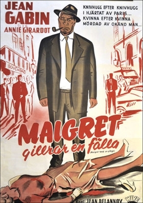 Maigret tend un piÃ¨ge movie posters (1958) canvas poster