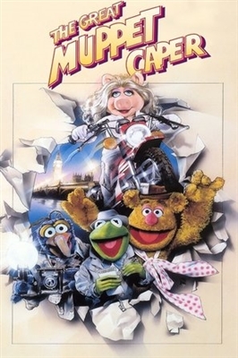 The Great Muppet Caper movie posters (1981) wood print