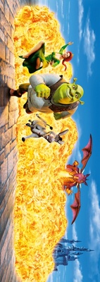 Shrek movie poster (2001) wooden framed poster