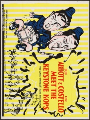 Abbott and Costello Meet the Keystone Kops movie poster (1955) wooden framed poster