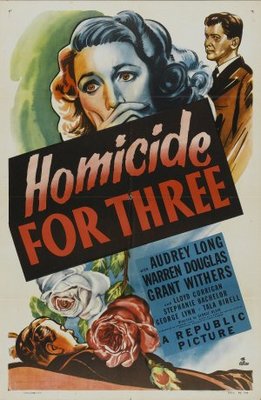 Homicide for Three movie poster (1948) Stickers MOV_15820132