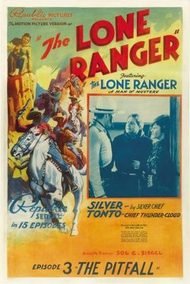 The Lone Ranger movie poster (1938) wood print