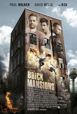 Brick Mansions movie poster (2014) wood print
