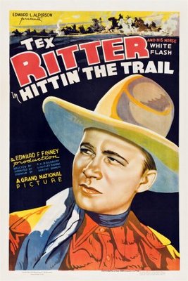 Hittin' the Trail movie poster (1937) metal framed poster