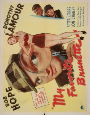 My Favorite Brunette movie poster (1947) wooden framed poster