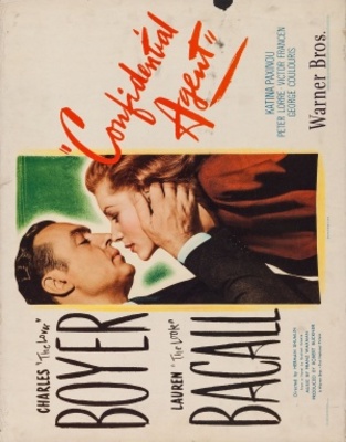 Confidential Agent movie poster (1945) canvas poster