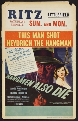 Hangmen Also Die! movie poster (1943) canvas poster
