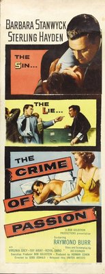 Crime of Passion movie poster (1957) pillow